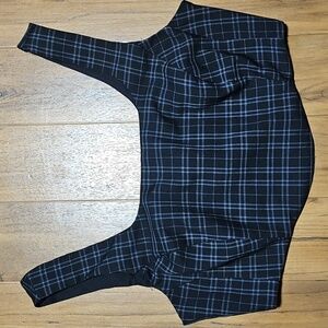 Foxblood Plaid Corset Top